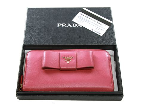 prada grained leather wallet|authentic prada wallet.